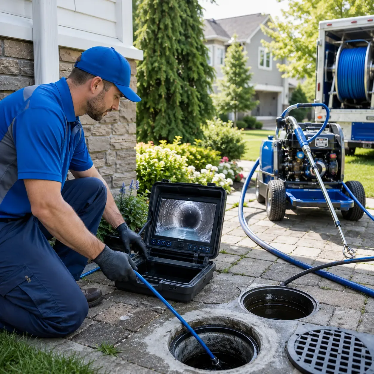 Outdoor drain cleaning professionals serving Cerro Gordo, NC